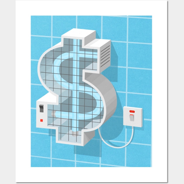 $ Zapper Wall Art by John Holcroft